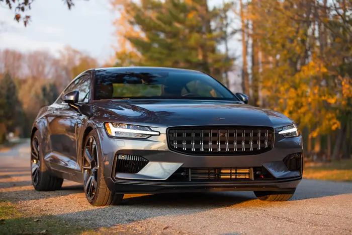 Polestar 1 Black Hybrid Coupe Front View - Certified Pre-Owned